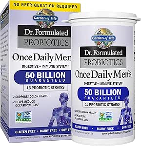 Probiotics for Men - 50 Billion CFU Daily Digestive Support