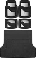 BDK CAT Heavy Duty All Weather Rubber Car Floor Mats - 4-Piece Set
