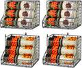 Can Organizer Stackable Pantry Rack with Adjustable Dividers - 4 Pack