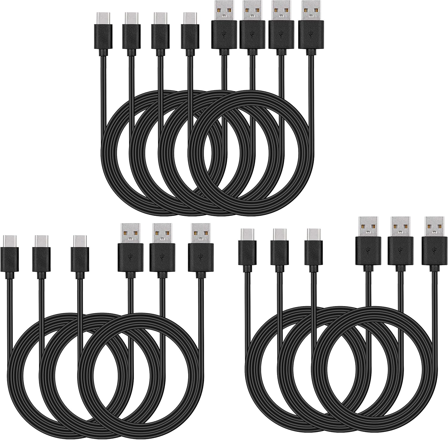 Fast Charging 10-Pack Smays USB C Cable Lot