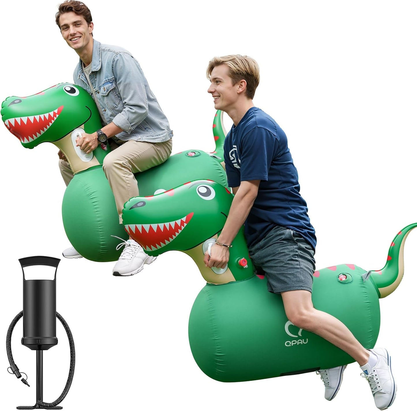 QPAU Inflatable Bouncy Dinosaur Toys for Endless Fun