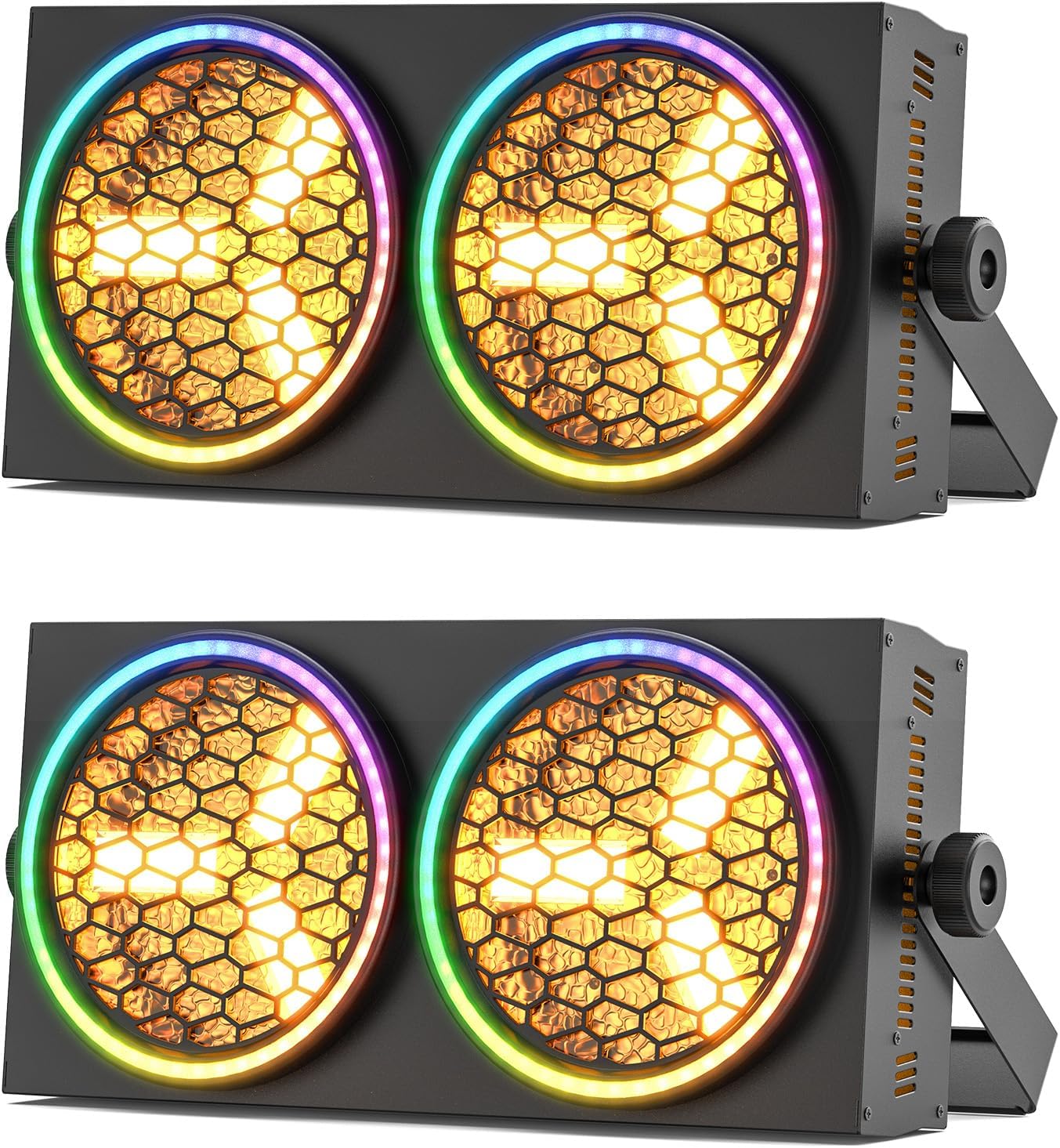 200W Stage Lights 2 Pack with 30 Lighting Effects for Events