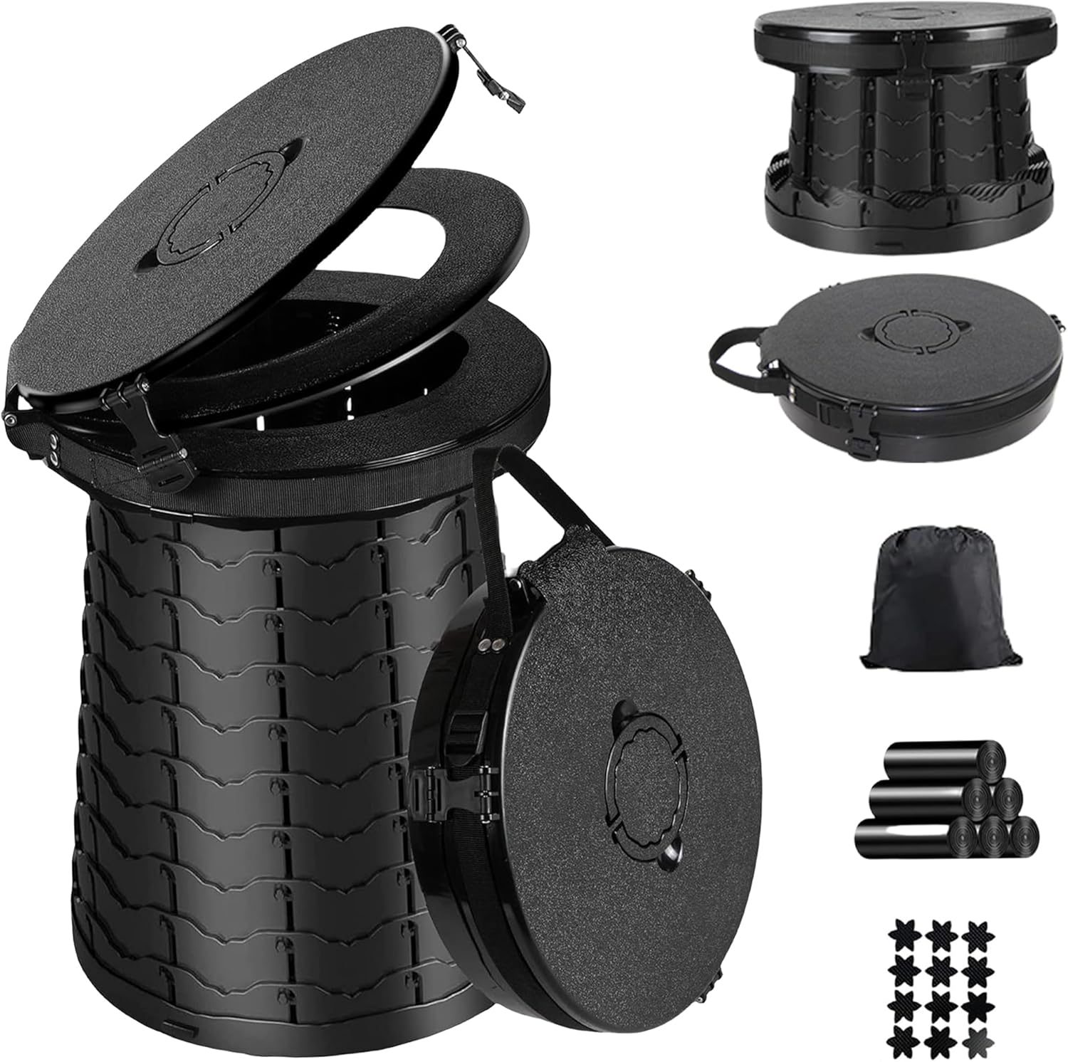 Adjustable XXL Camping Toilet for Plogging