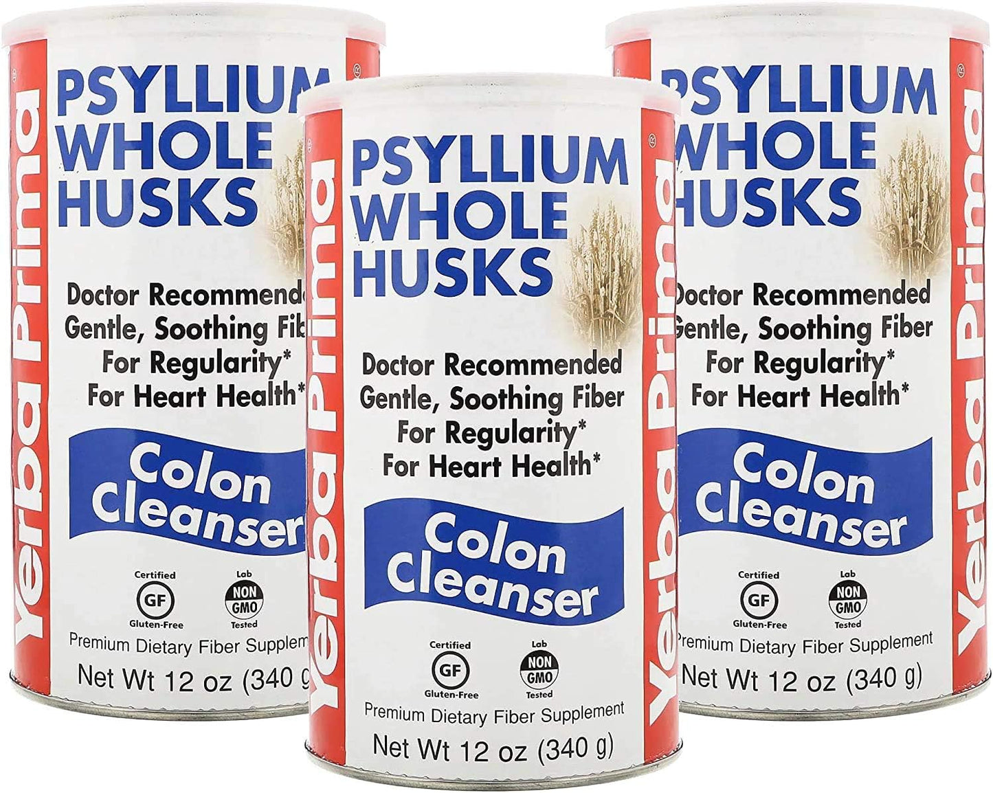 Yerba Prima Psyllium Husk Whole Fiber Supplement for Gut Health