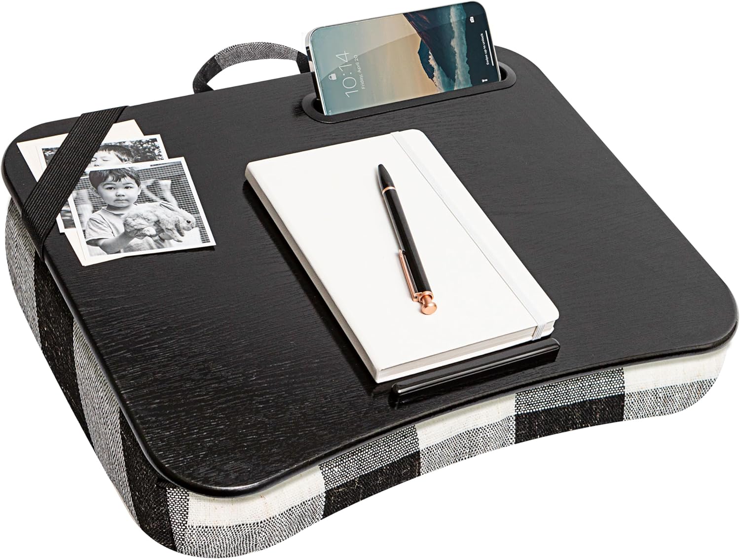 Designer Lap Desk with Phone Holder for 15.6 Inch Laptops