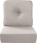 Luxury 22x24/22x25 6-Inch Outdoor Cushions - Supportive Beige