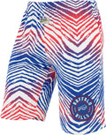 Zubaz NFL Z88 Zebra Short - Bold Ombre Team Shorts