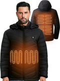 Heated Jackets for Men with 12V 20000mAh Battery Pack - Dependable