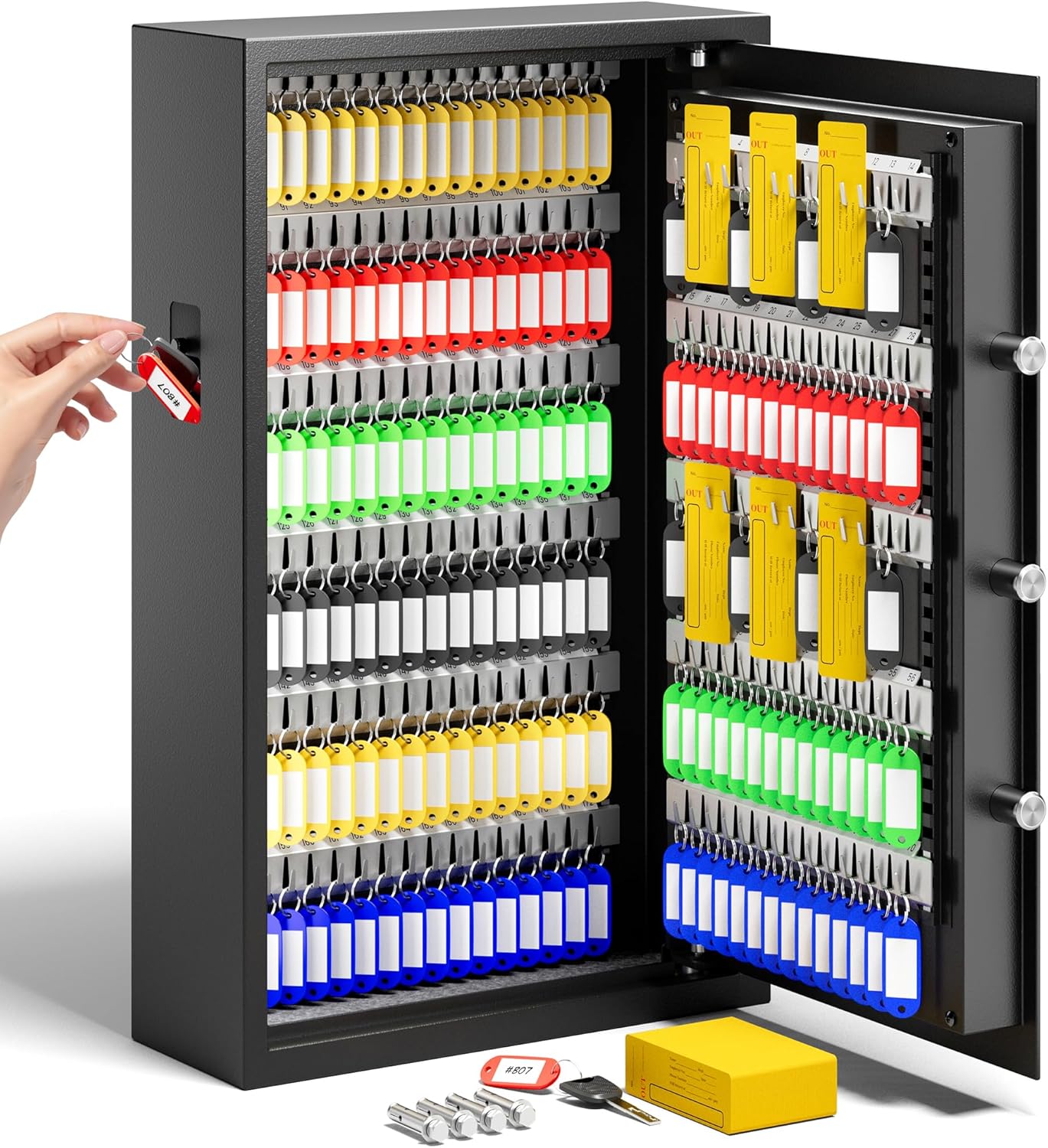 170 Keys Electronic Key Lock Box with Anti-Theft Deposit Slot