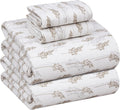 Full Flannel Sheets Set - 100% Cotton, Double Brushed Softness