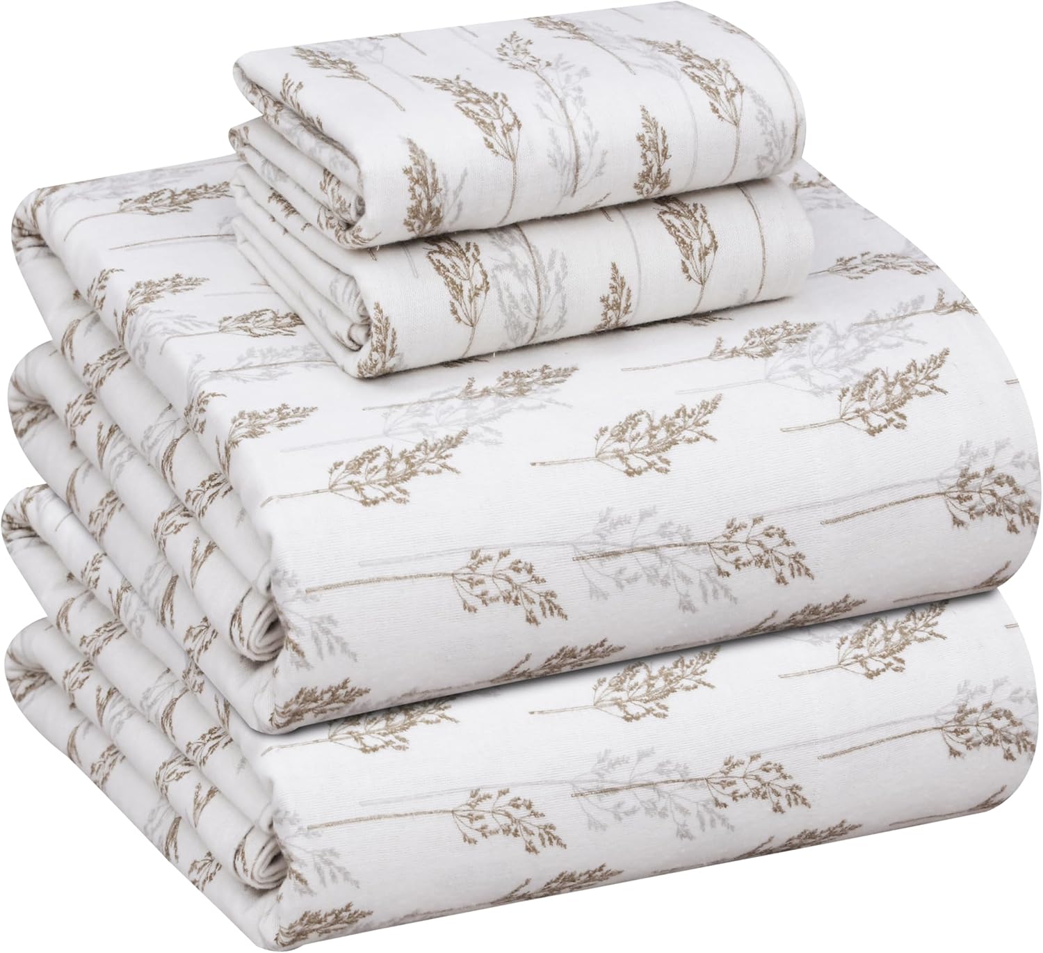 RUVANTI Flannel Sheets Full Size Set - Cozy Cotton Comfort