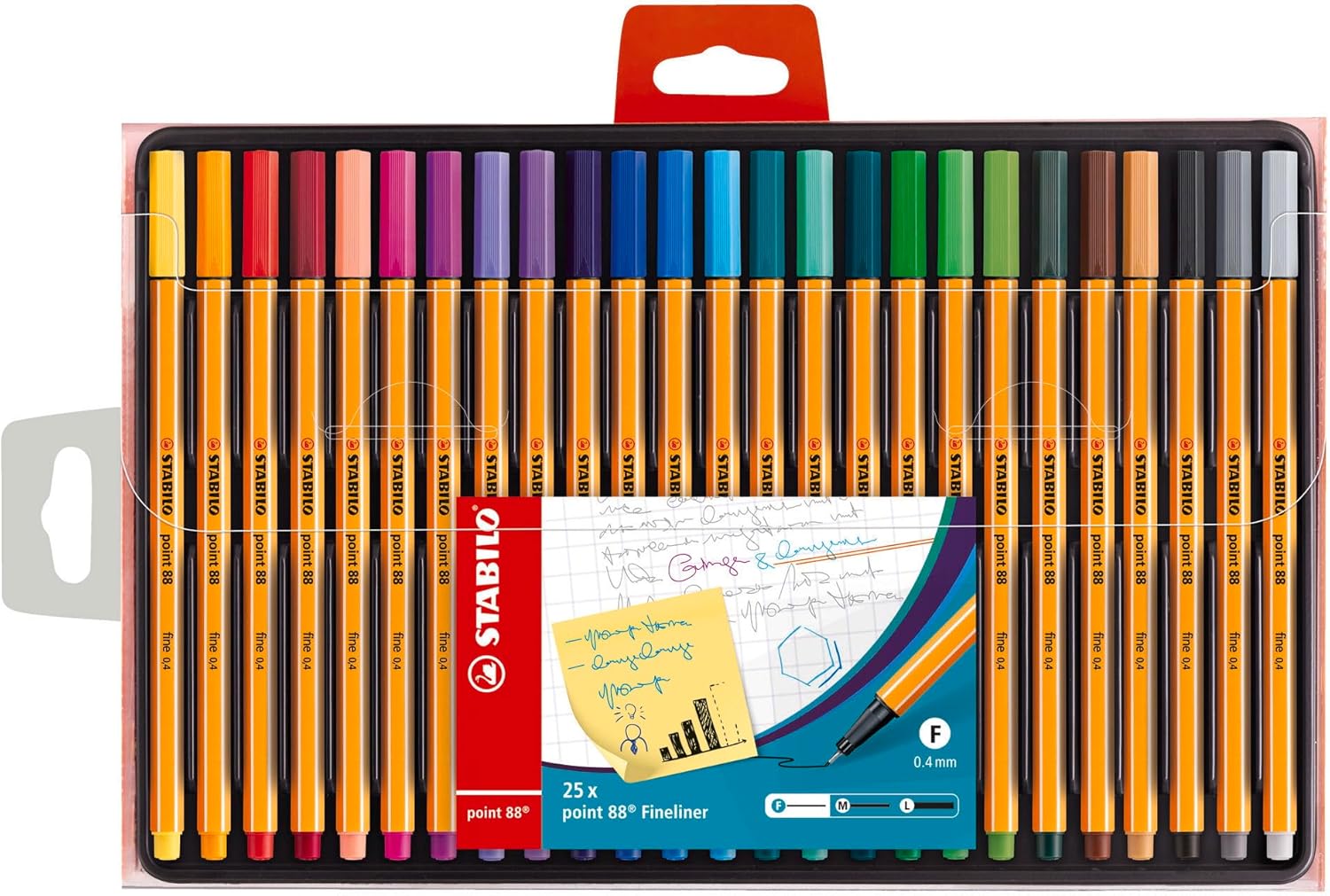 STABILO Fineliner point 88 Pack of 25 Assorted Colors Review