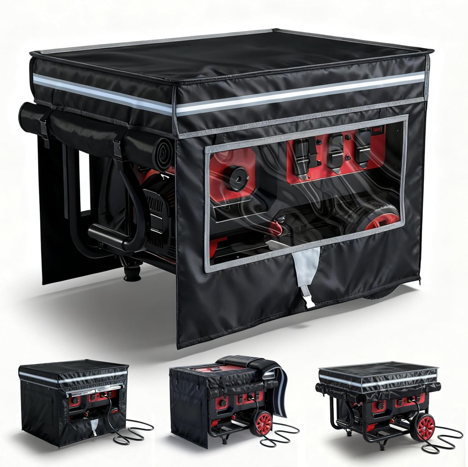 Generator Covers for Running Generators, 32X24X24 in, Black