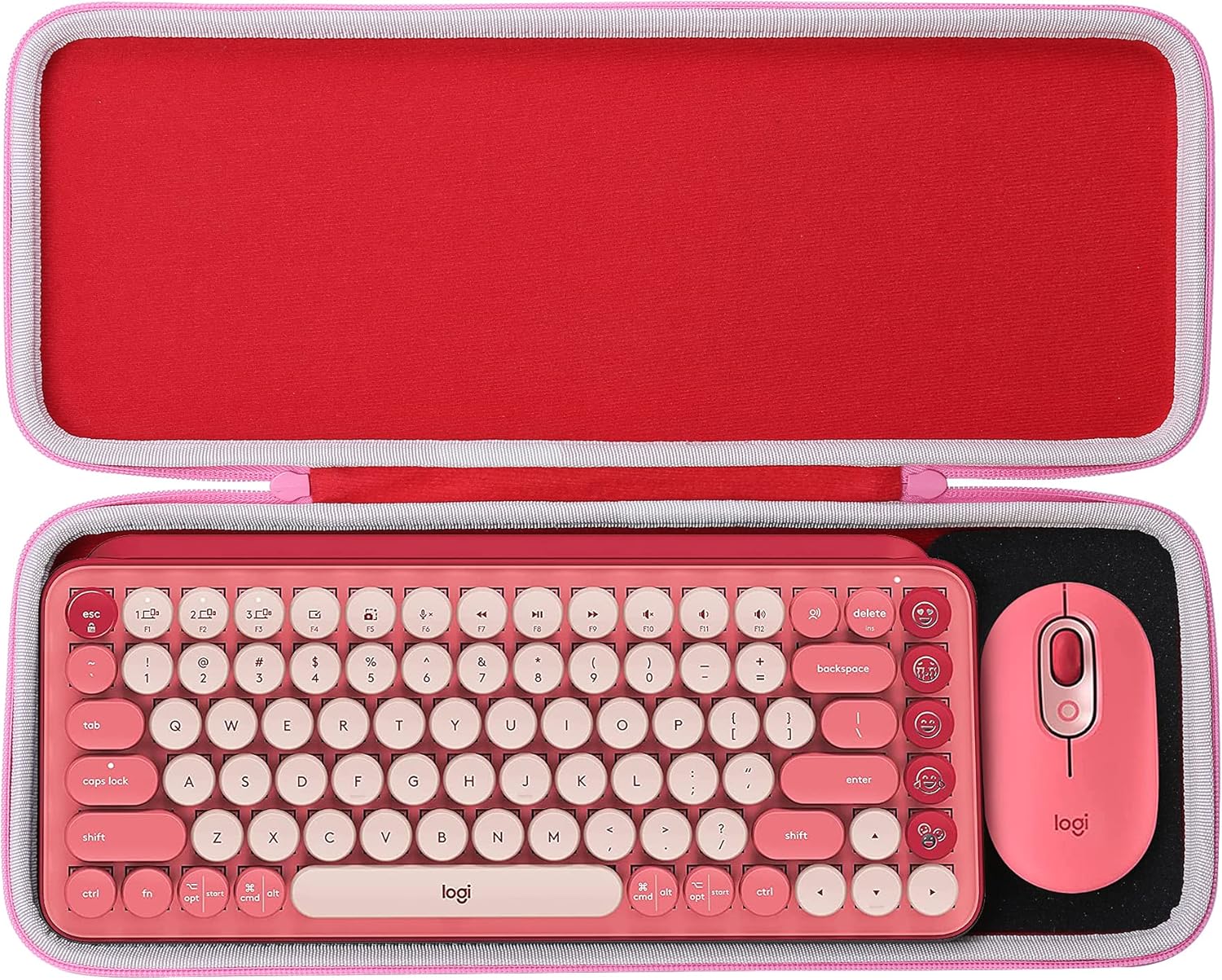 Protective Pink Case for Logitech Keyboard