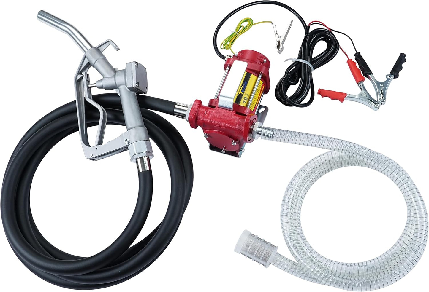12V DC 10GPM Self-Priming Fuel Transfer Pump Kit for Easy Use