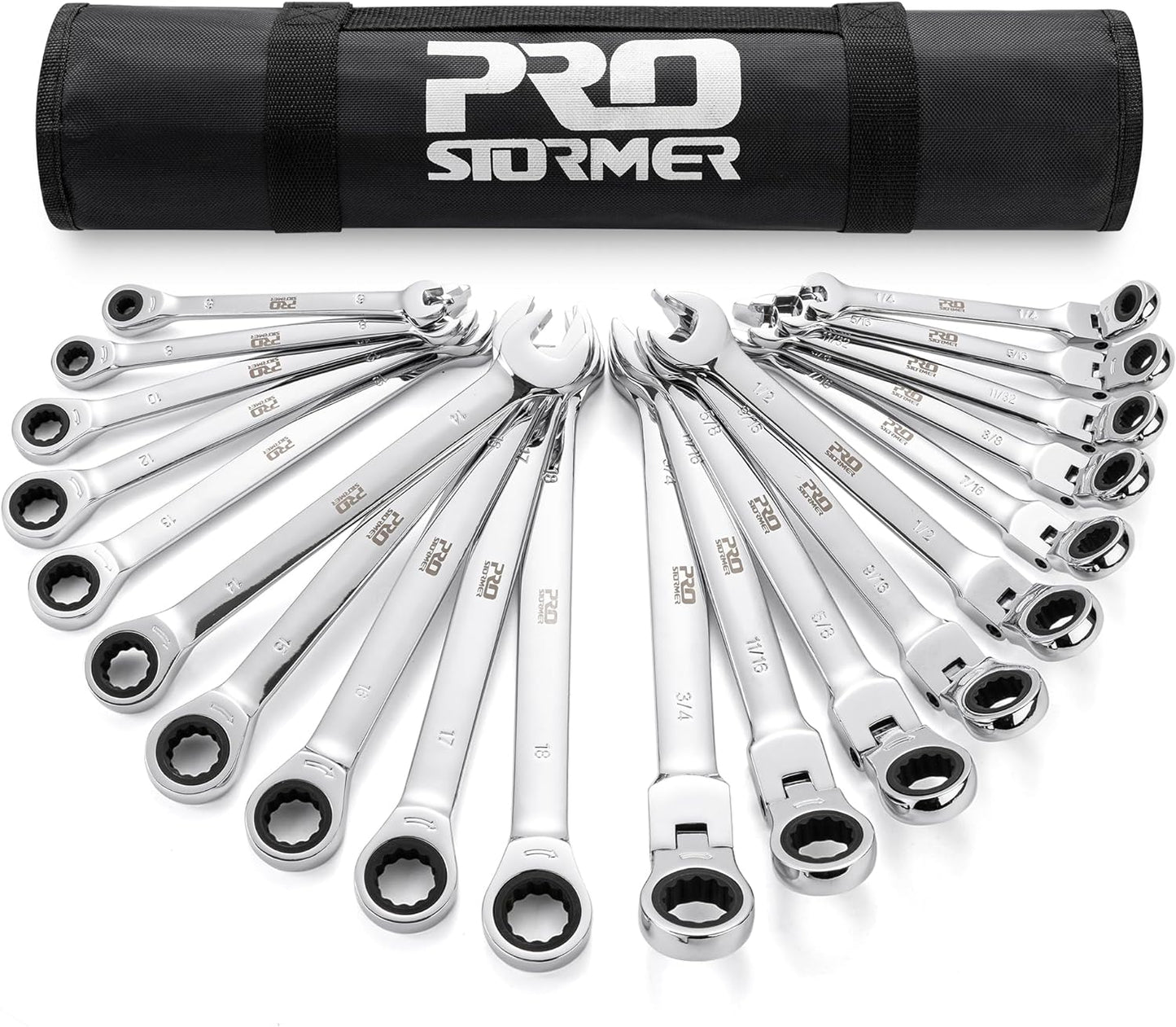 Prostormer Ratcheting Combination Wrench Set for Every Task