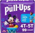 Pull-Ups Boys Potty Training Pants Size 4T-5T - Leak Protection