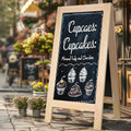 20 x 40 in Wooden Sandwich Board Chalkboard Sign - Extra Large
