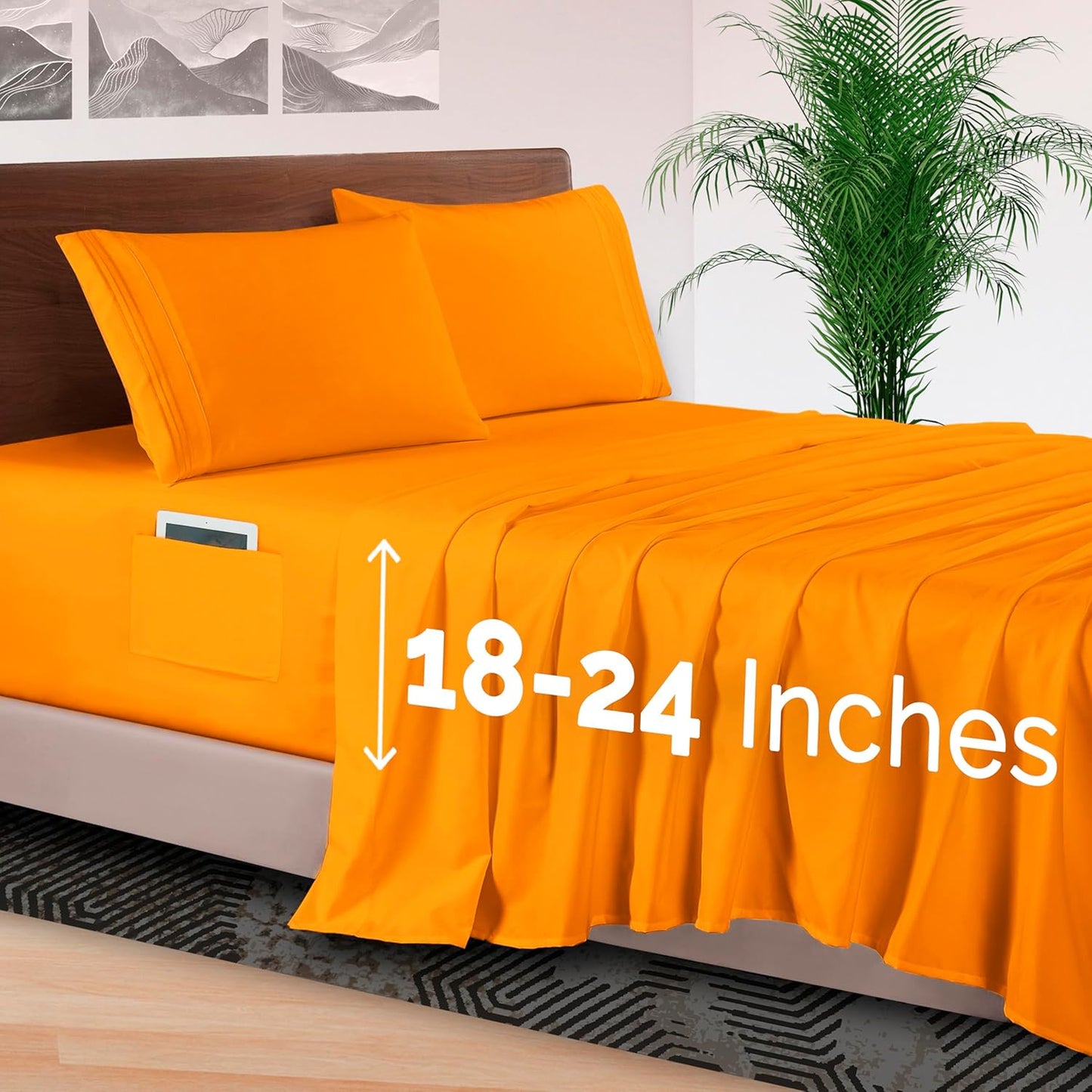 Elegant Comfort 4-Piece Bed Sheet Set for Luxurious Sleep