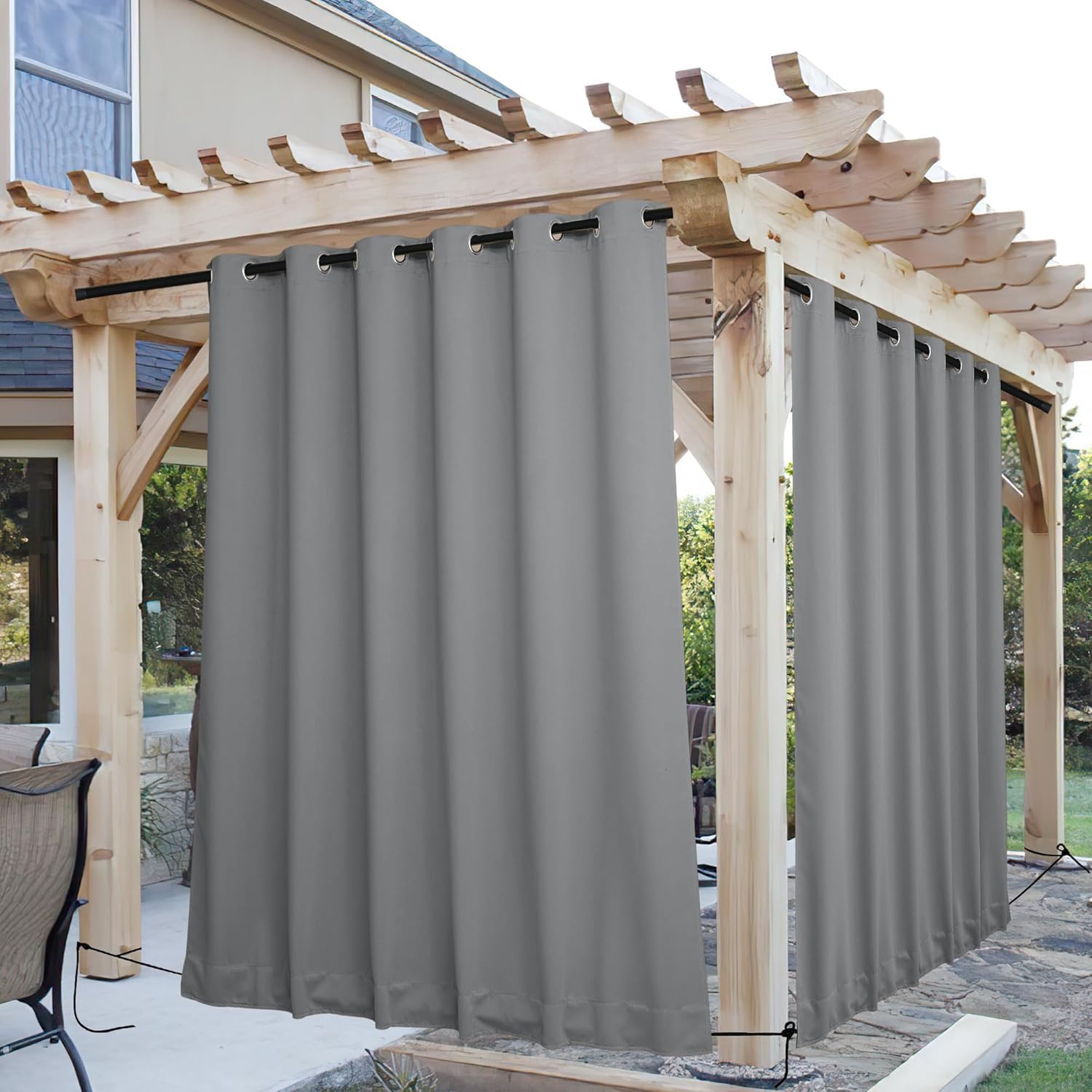 NICETOWN Outdoor Curtains for Patio Waterproof & Windproof