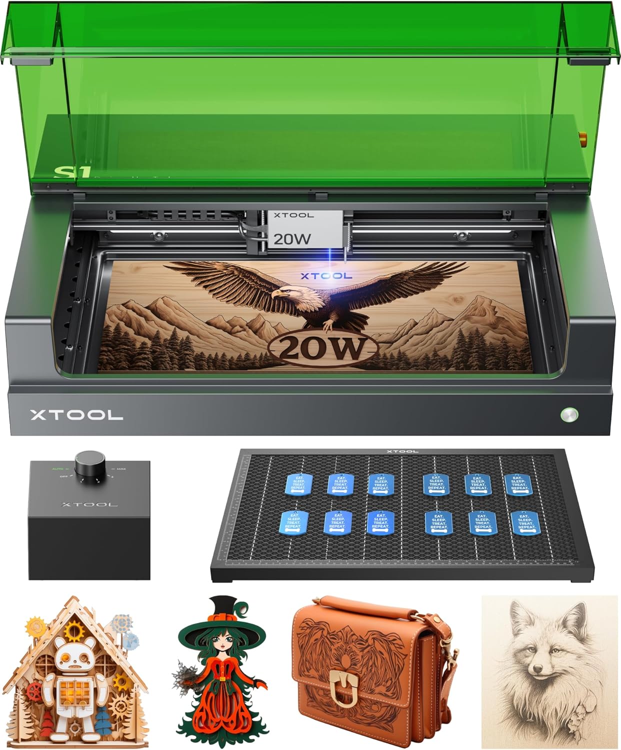 xTool S1 20W Laser Engraver and Cutter Machine for Beginners