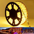 100ft LED Rope Lights Outdoor Warm White - Flexible Connectable Tube