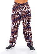 Zubaz Men's Zebra Left Hip Logo Track Pant - Bold Team Style favorite