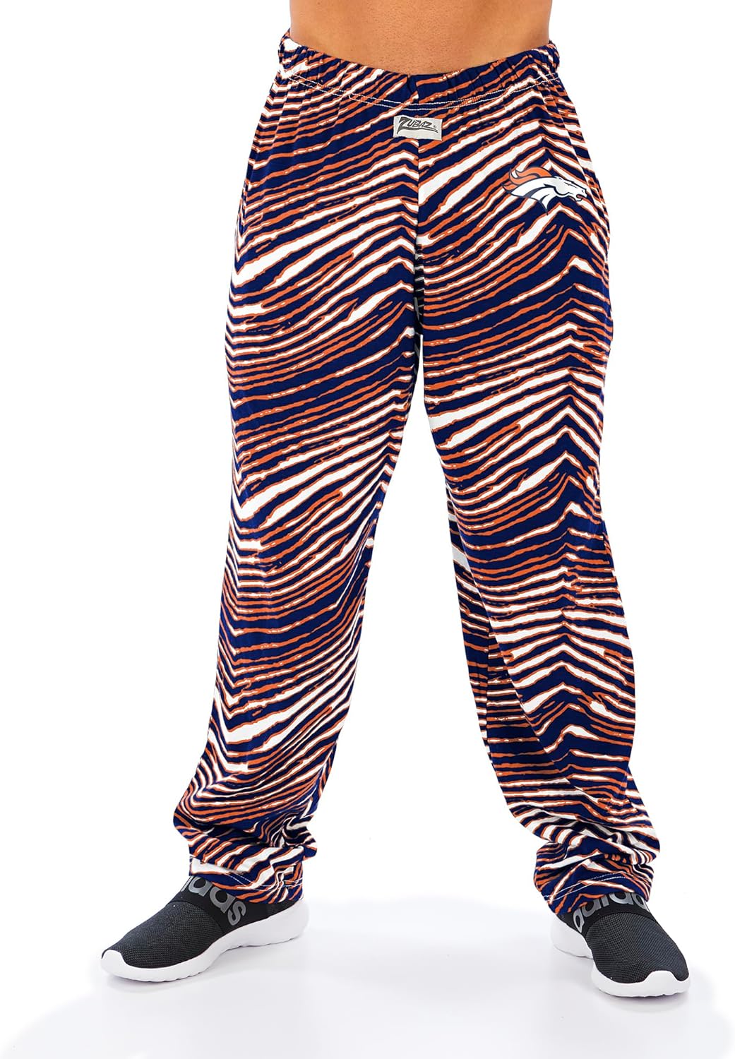 Zubaz Men's Zebra Track Pant for Ultimate Team Spirit