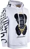 Urban Premium Fleece Hoodie with Cartoon Character Embroidery