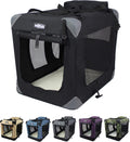 EliteField 3-Door Folding Soft Dog Crate 36in - Spacious Portable Home