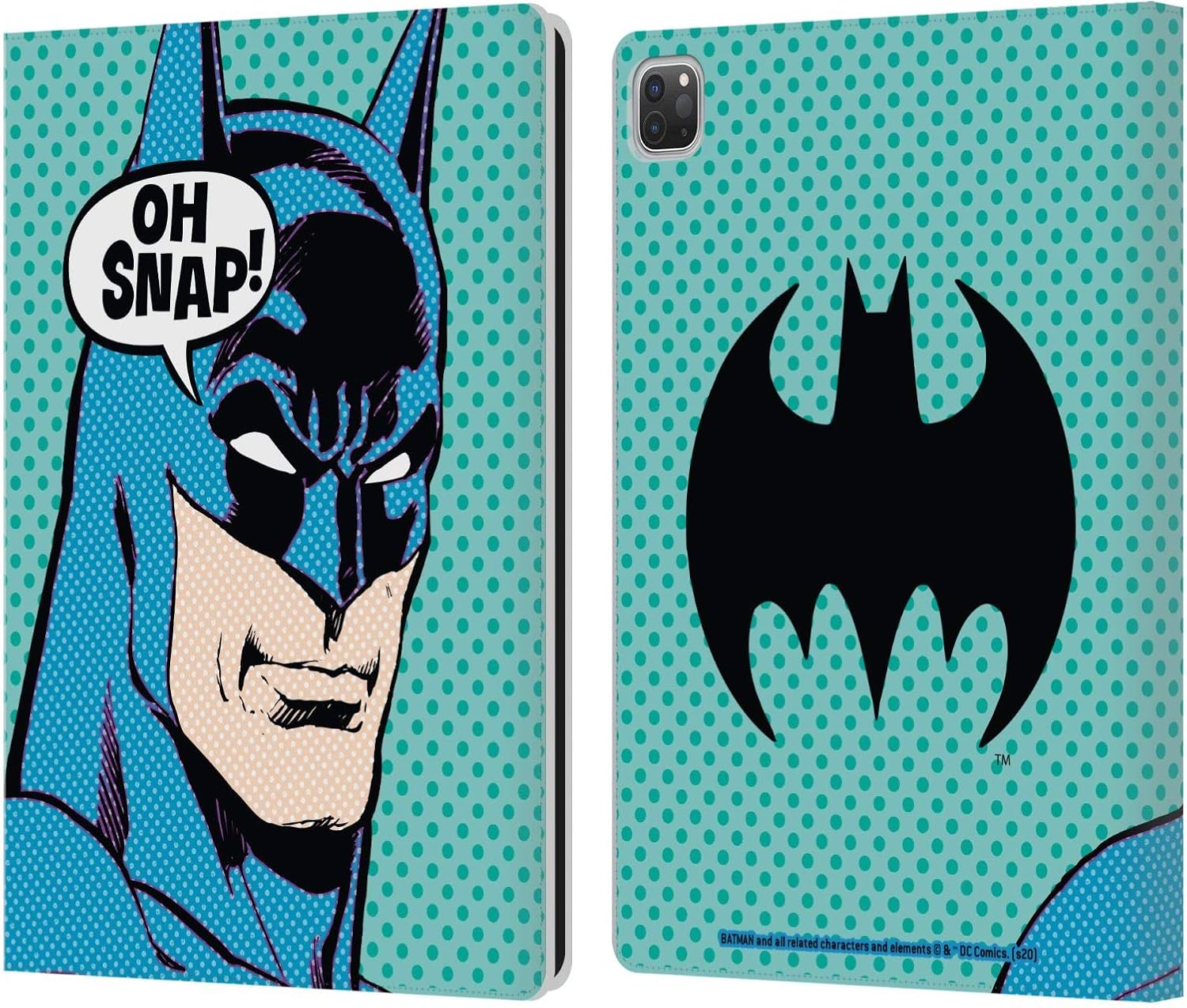 Batman DC Comics Vintage Fashion Leather Wallet Case for iPad Pro