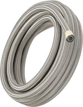 6AN PTFE Fuel Hose Line 20FT Silver - High-Pressure Fuel Line