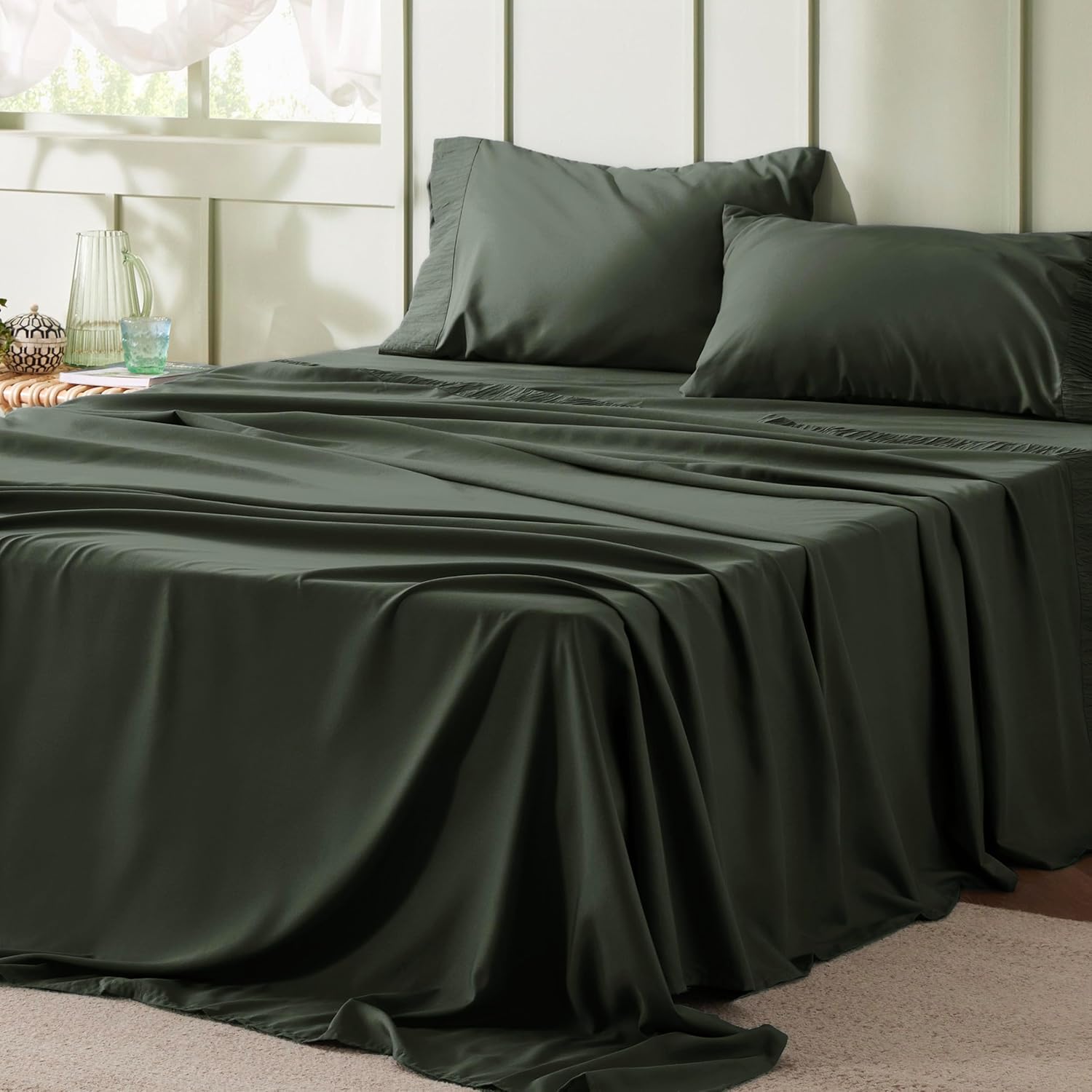 Bedsure California King Sheet Sets - Luxurious Softness & Style