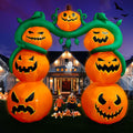9 Ft Halloween Inflatable Pumpkin Archway - Lighted Yard Decor