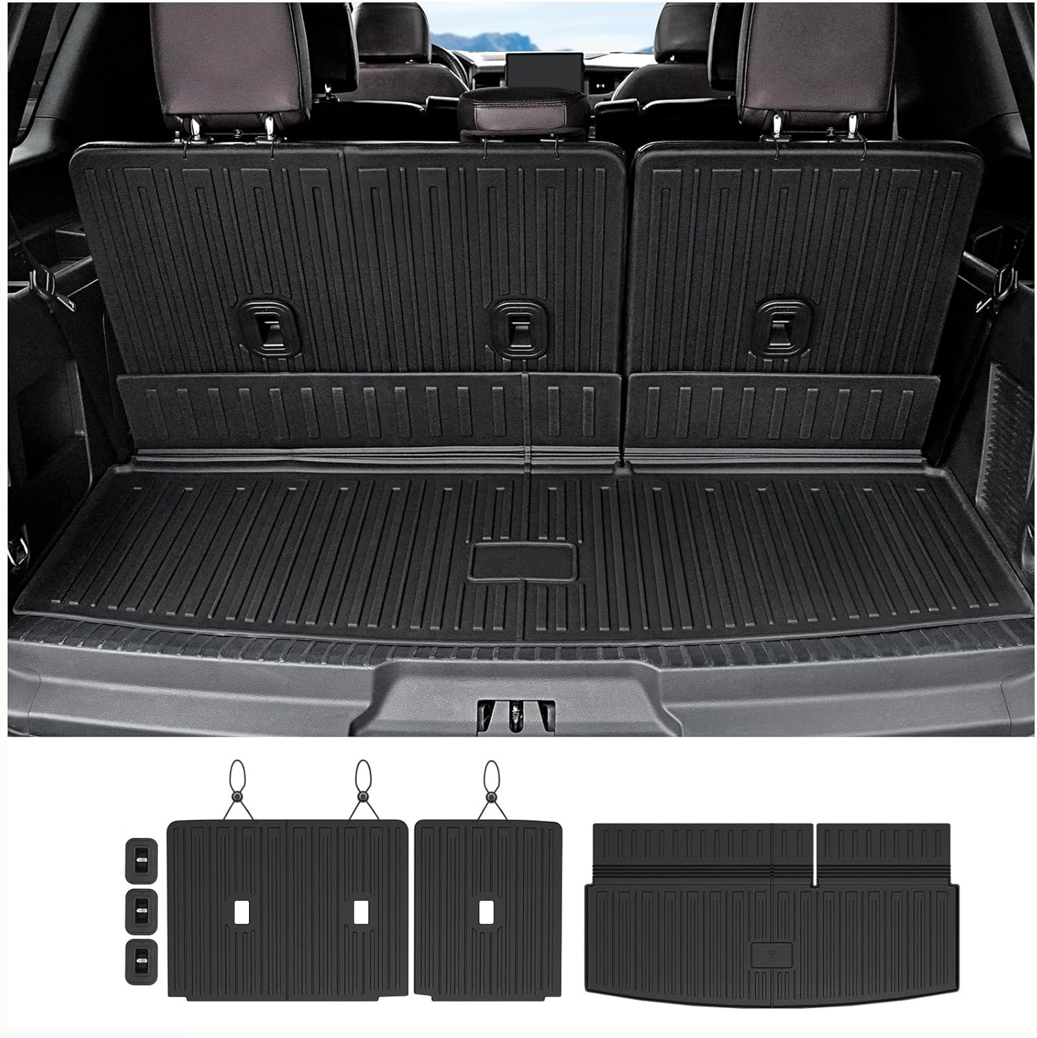 Custom Fit Cargo Mat Backrest Mats for Ford Expedition 2018-2024
