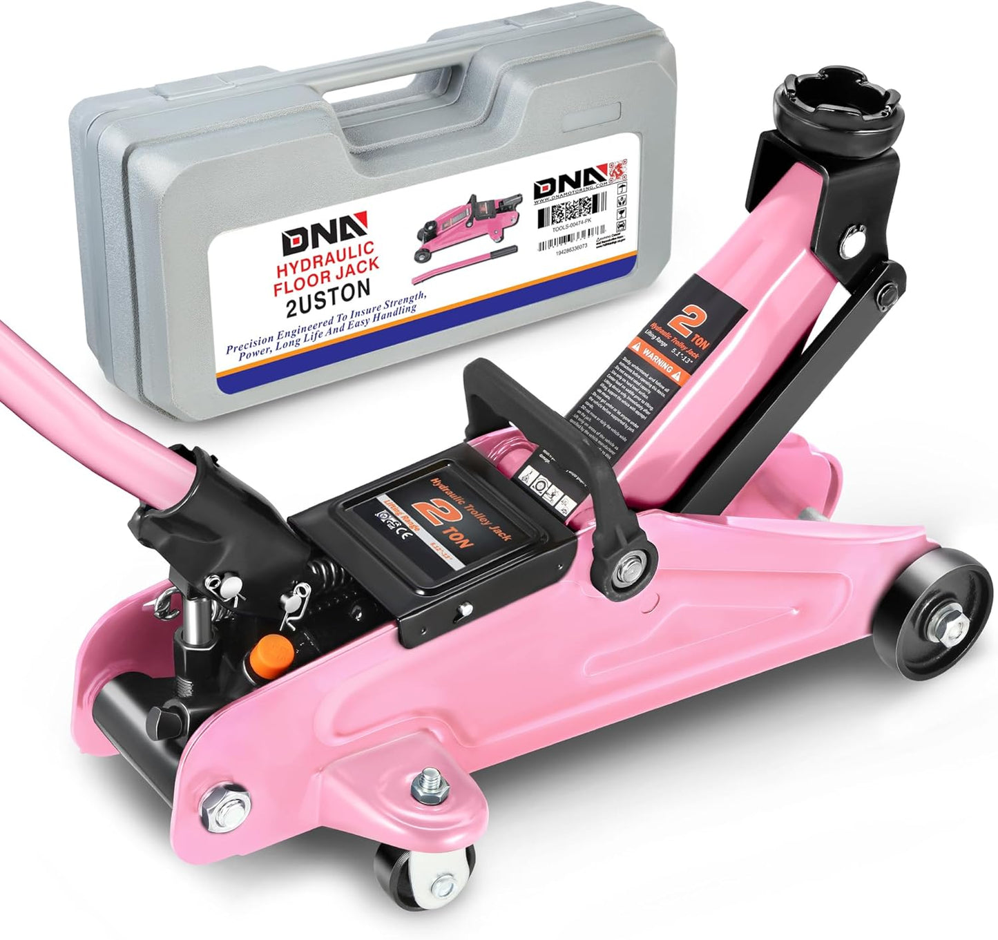 DNA Motoring Low Profile Hydraulic Trolley Jack for Garage Use