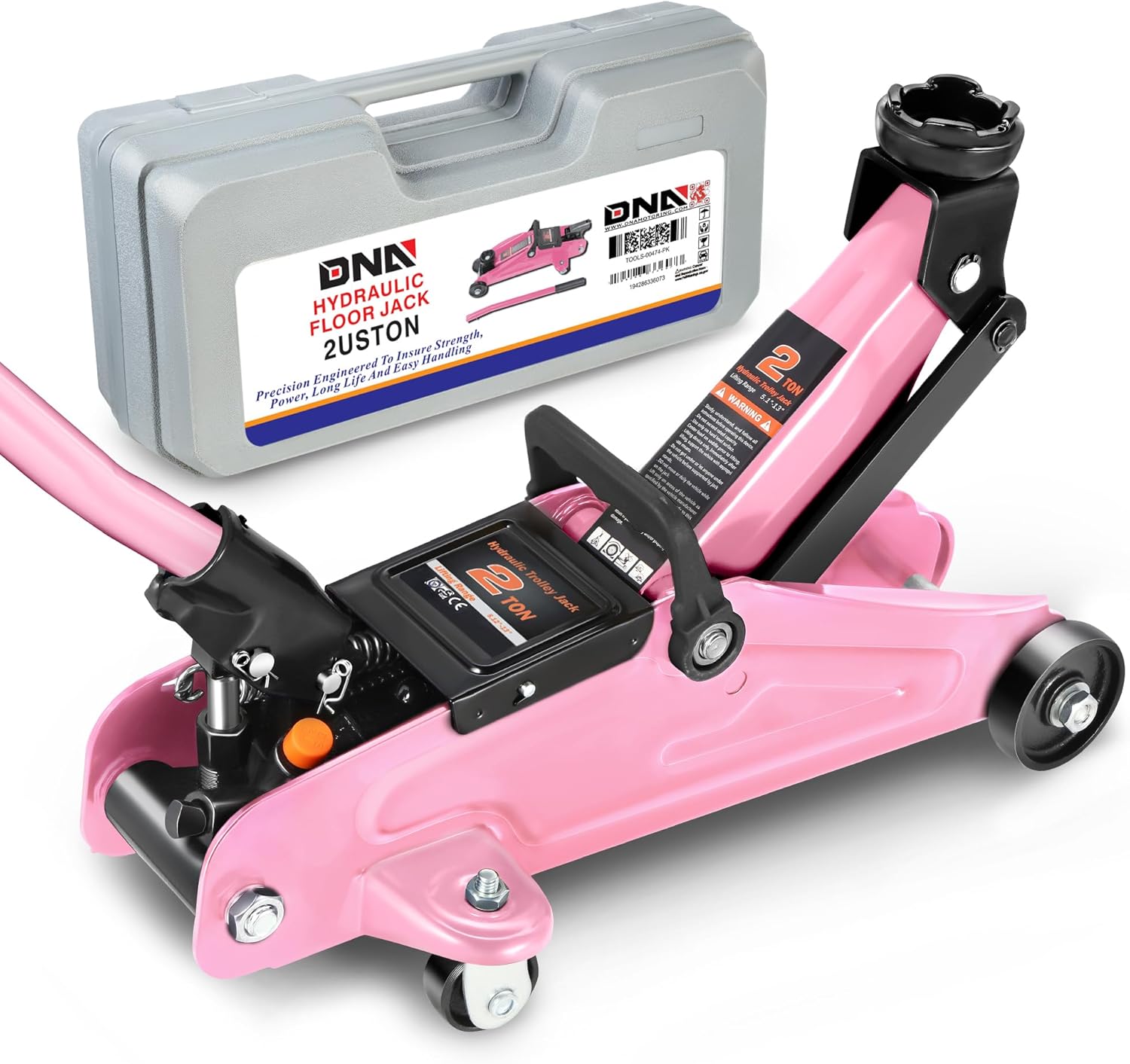 DNA Motoring Low Profile Hydraulic Trolley Jack for Garage Use