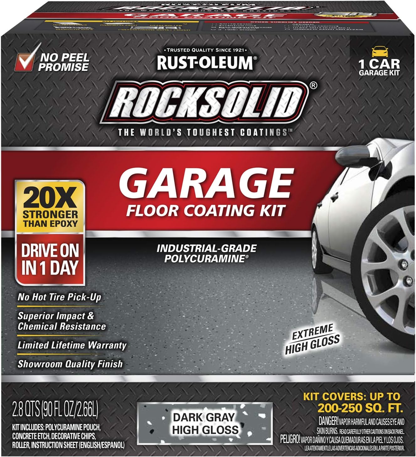 Rust-Oleum RockSolid Polycuramine Garage Floor Coating Kit