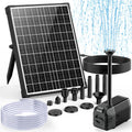 POPOSOAP Solar Fountain Pump 20W Solar Powered Water Pump - Quiet