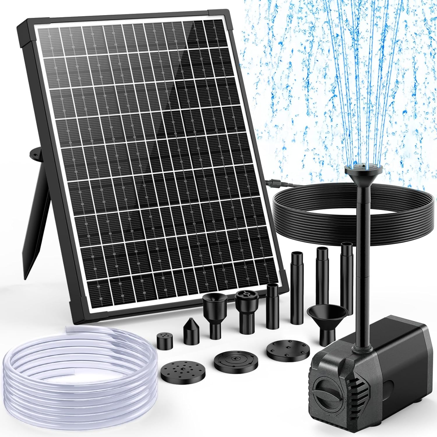 POPOSOAP Solar Fountain Pump - Eco-Friendly Water Feature Solution
