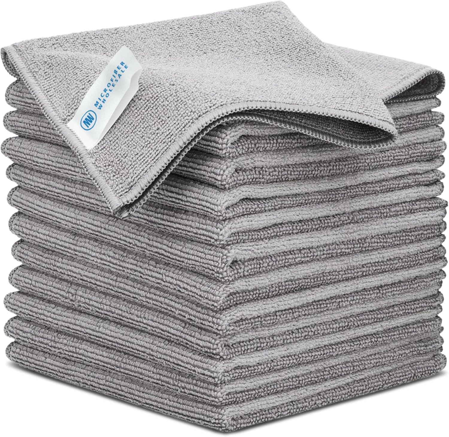 Premium 12x12 Microfiber Cloths - 12 Pack | Multi-Surface Cleaning