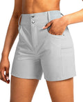 Viodia Women's 5in High Waist Hiking Golf Shorts - Lightweight Support