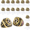 Soccer Championship Rings Set of 16 - Gold MVP Team Awards