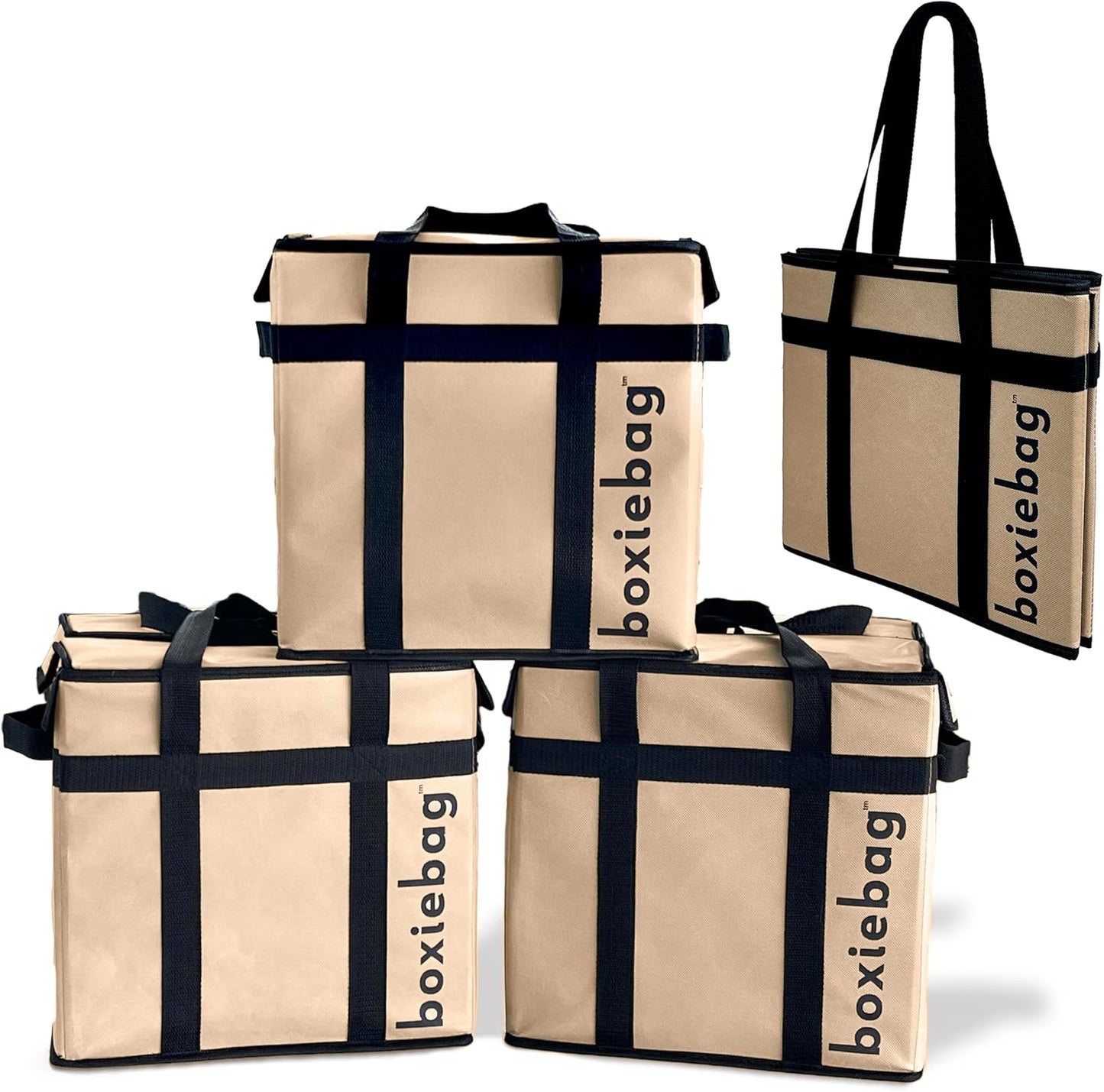 Collapsible Reusable Insulated Grocery Bag for Eco-Friendly Shopping