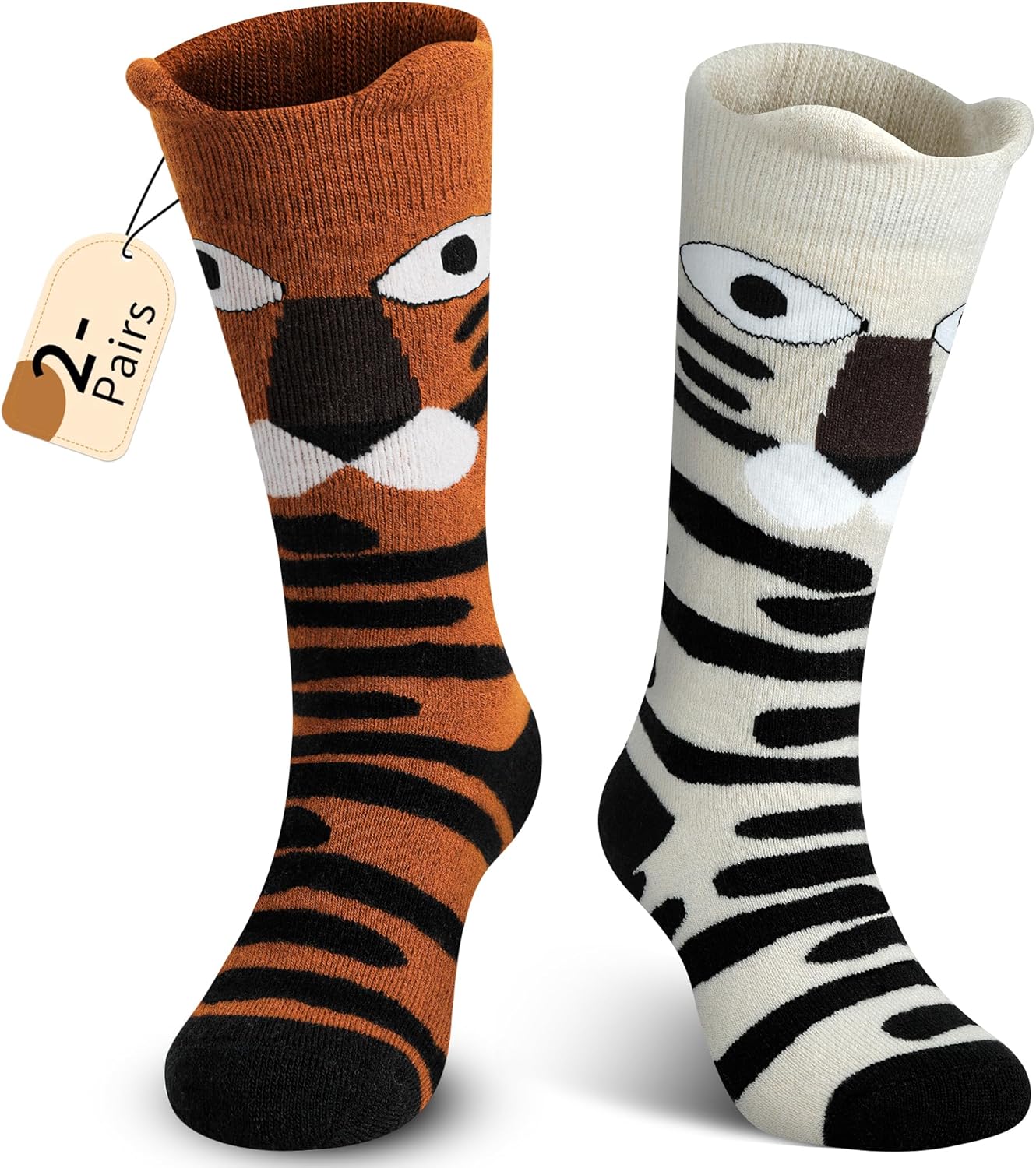 Warm Wool Ski Socks for Kids by Muezna
