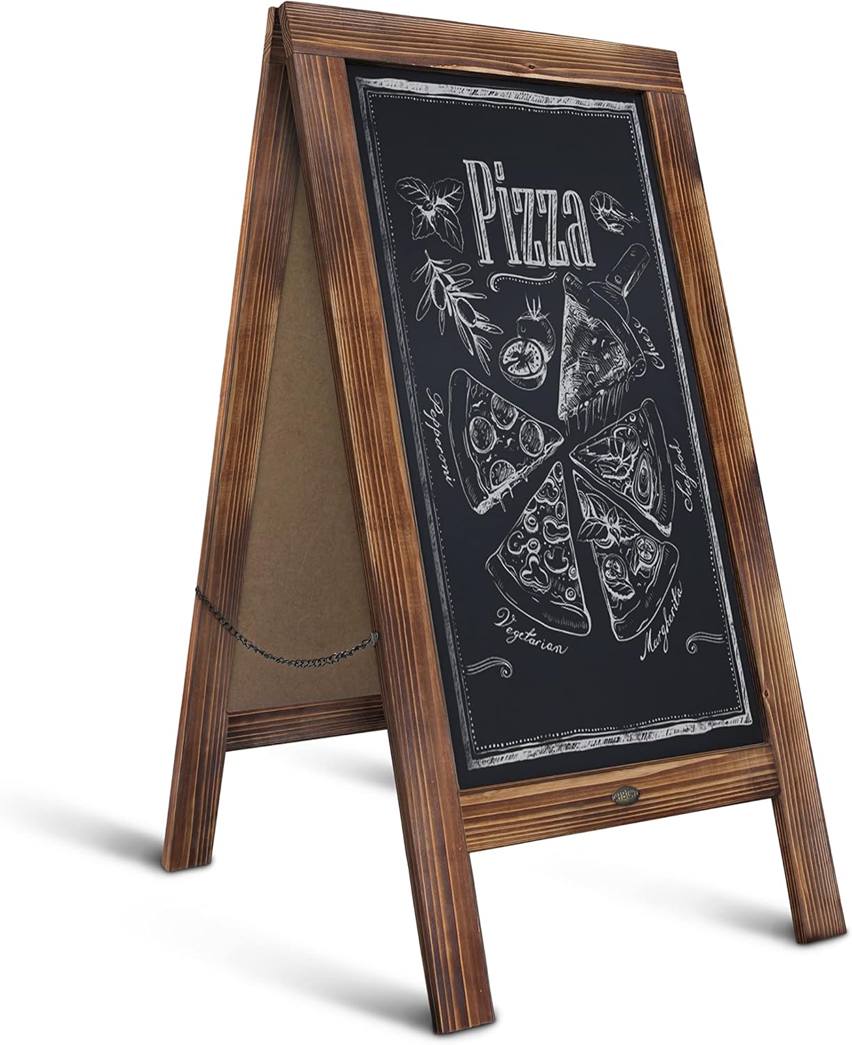 Double-Sided Magnetic A-Frame Chalkboard for Versatile Use