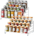 Spice Rack Organizer for Cabinet 4 Tier 2 Pack - Maximize Vertical