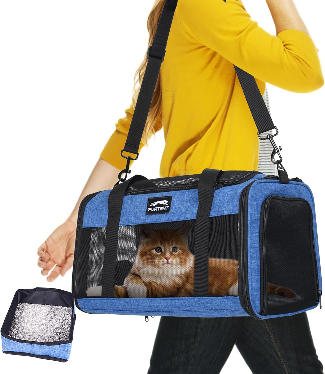 TSA Pet Carrier Airline Approved for Small Cats and Puppies
