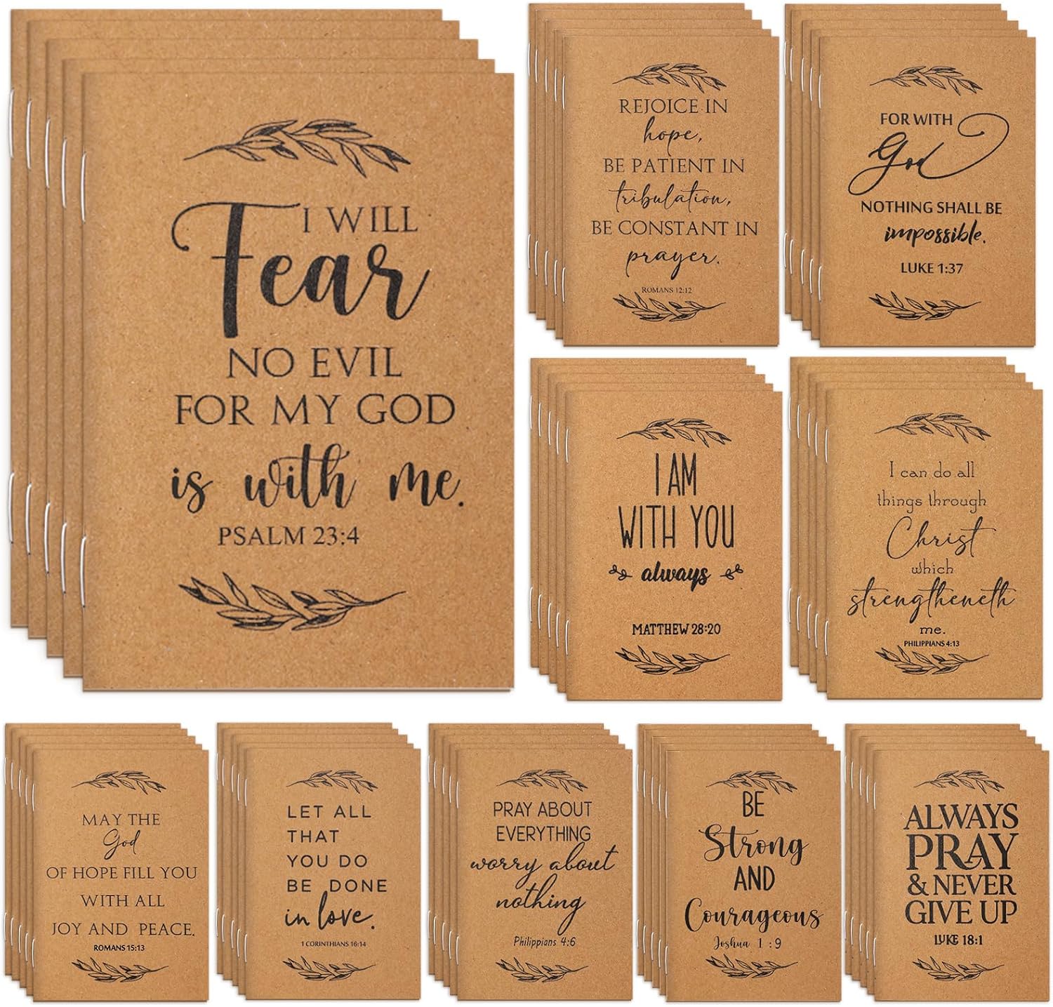 Kosiz Inspirational Prayer Journals - Set of 50
