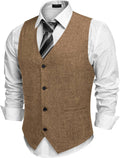 COOFANDY Men's Versatile Vests for Semi-Formal and Casual Wear
